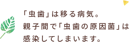 虫歯は移る病気